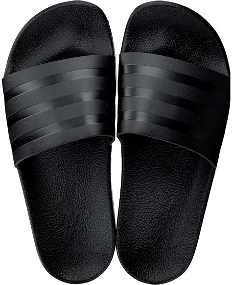 adidas slippers wit zwart|adidas slips dames.